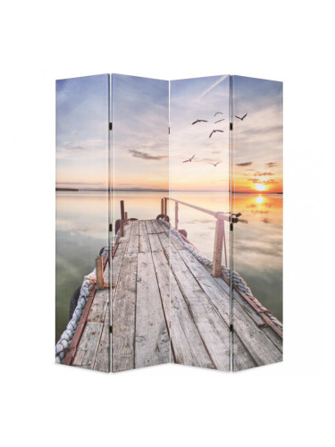 Sonata Сгъваем параван за стая, 160x170 см, езеро