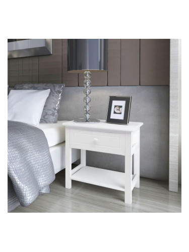 Sonata Нощно шкафче, дърво, бяло