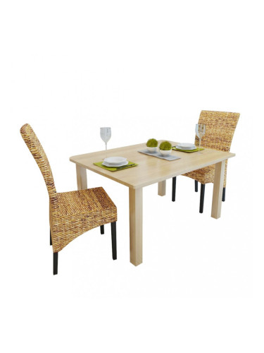 Sonata Трапезни столове от абака, 2 броя, кафяви