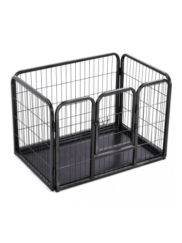 Sonata Заграждение за малко кученце, стомана, 93x63x61 см
