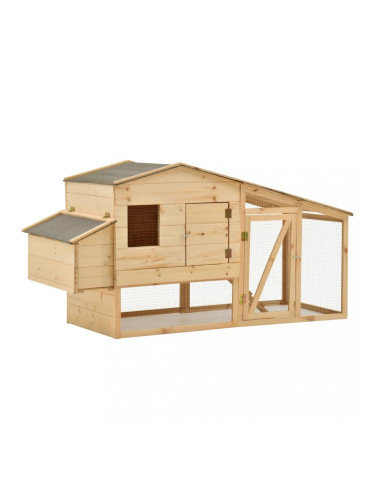 Sonata Къща за пилета, чам масив, 178x67x92 см