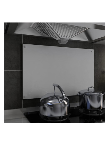 Sonata Кухненски гръб, бял, 80х50 см, закалено стъкло