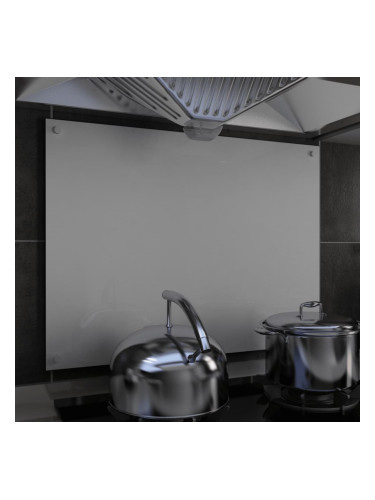 Sonata Кухненски гръб, бял, 80x60 см, закалено стъкло