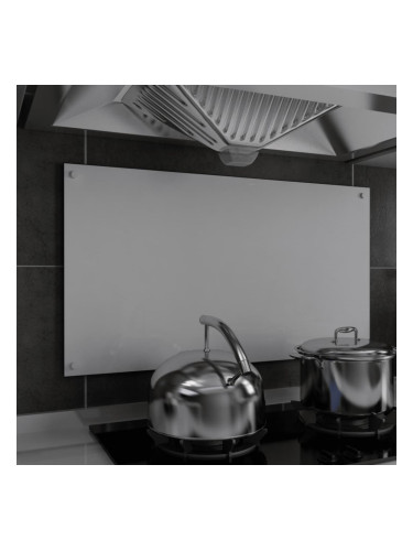 Sonata Кухненски гръб, бял, 90х50 см, закалено стъкло