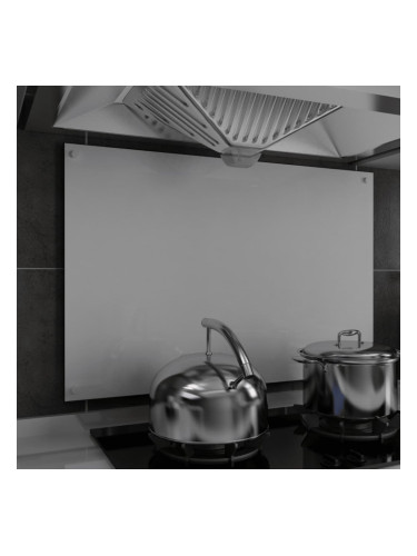 Sonata Кухненски гръб, бял, 90х60 см, закалено стъкло