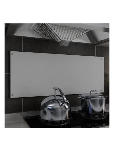 Sonata Кухненски гръб, бял, 100x40 см, закалено стъкло