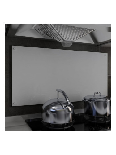 Sonata Кухненски гръб, бял, 100х50 см, закалено стъкло