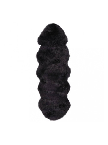 Sonata Килим от овча кожа, 60х180 см, тъмносив