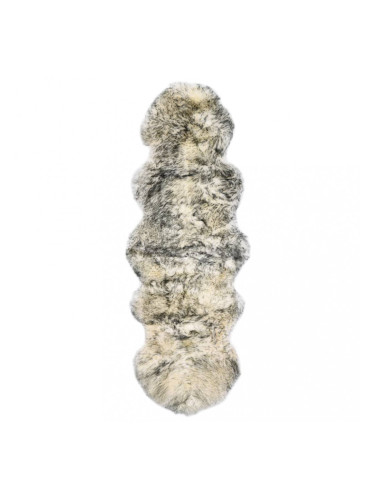 Sonata Килим от овча кожа, 60х180 см, тъмносив меланж