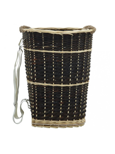 Sonata Раница за дърва за огрев с презрамки, 50x44x58 см, върба