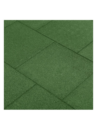 Sonata Ударопоглъщащи каучукови плочи, 12 бр, 50x50x3 см, зелени