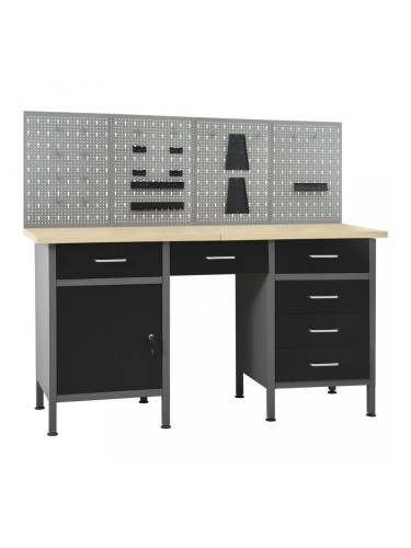 Sonata Работна маса с четири стенни панела