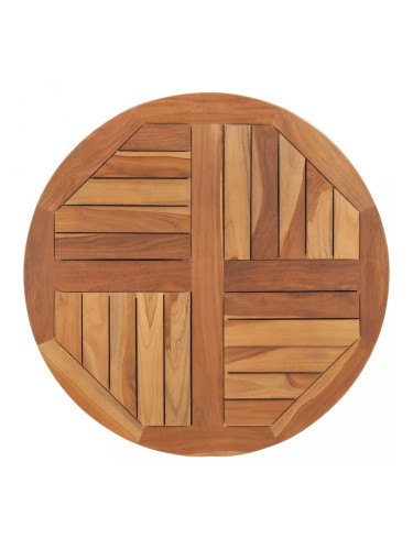 Sonata Плот за маса, тиково дърво масив, кръгъл, 2,5 см, 70 см