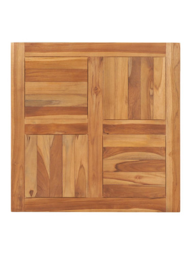 Sonata Плот за маса, тиково дърво масив, 70x70x2,5 см