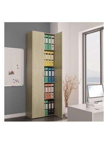 Sonata Офис шкаф, дъб сонома, 60x32x190 см, ПДЧ