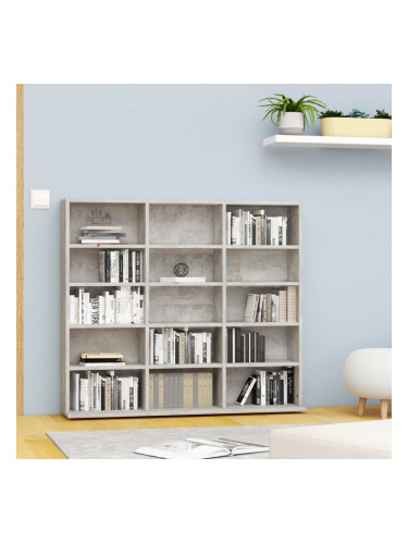 Sonata CD шкаф, бетонно сив, 102x16x89,5 см, ПДЧ