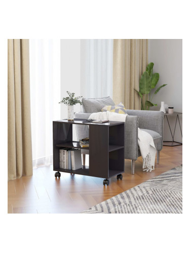 Sonata Странична маса, сив гланц, 70x35x55 см, ПДЧ