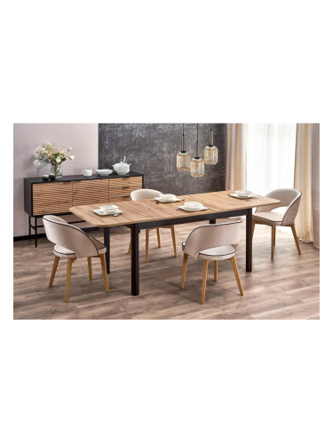 Разтегателна Трапезна маса BM-Florian 1, MDF, дъб