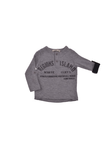 Блуза с дълъг ръкав в сиво