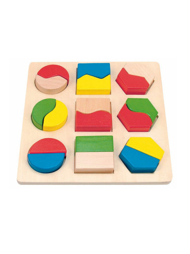 Дървен пъзел с форми Woody