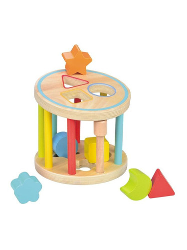 Дървен сортер Lelin - колело