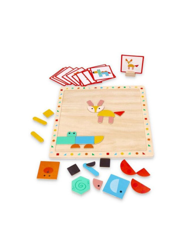 Магнитен пъзел с форми Lelin