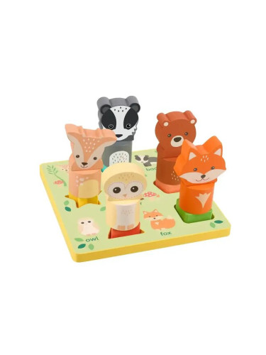 3D Пъзел с животни от серия "Woodland Animals", Orange Tree Toys