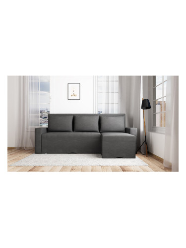 Ъглов диван Lorenco-dst, черно