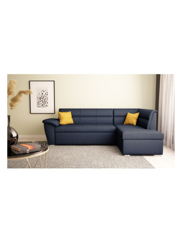 Ъглов диван Sonata-dst, син