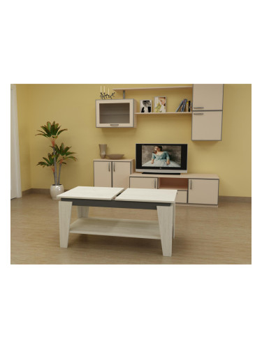 Холна маса Renata-dst, бял дъб и антрацид