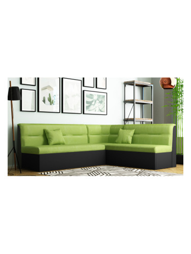 Кухненски ъгъл Janet-dst, черно и зелено