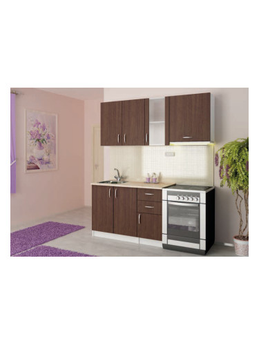 Кухня K 3-dst, бежово и венге