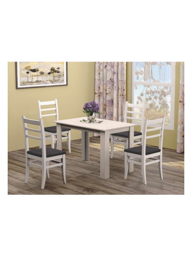 Трапезна маса с 4 стола Dani-dst, бели