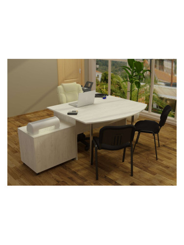 Офис обзавеждане 2-dst, бял дъб