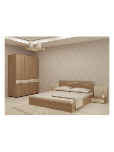 Спален комплект за матрак 164/190 Kiara-dst,  дъб амбер