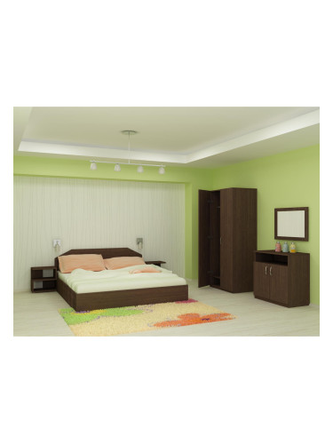 Спален комплект за матрак 164/190 Moni-dst, венге