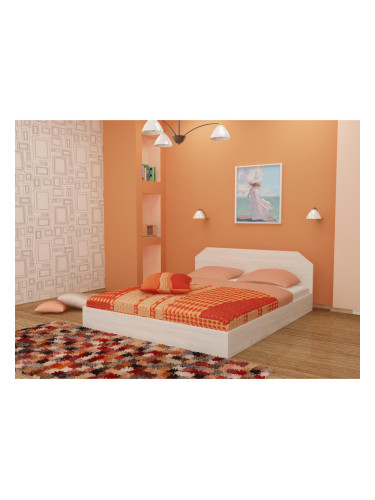 Спалня за матрак 164/190 Moni-dst, бял дъб