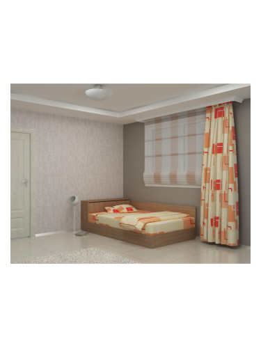 Легло за матрак 120/190 Prista-dst, дъб амбер