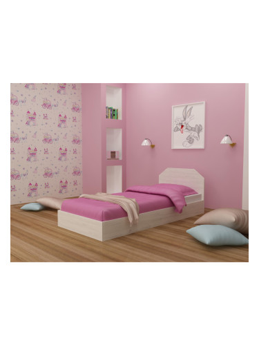 Легло за матрак 82/190 Moni-dst, бял дъб