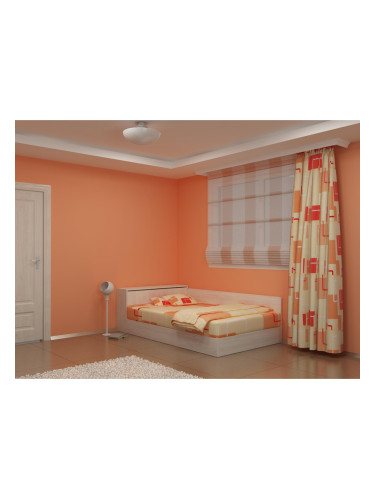 Легло за матрак 120/190 Prista-dst, бял дъб