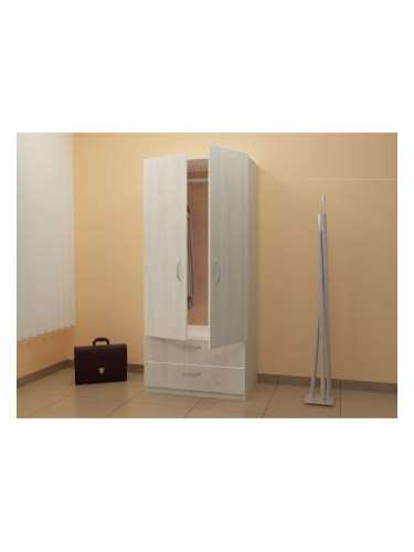 Двукрилен гардероб G 3-dst, бял дъб