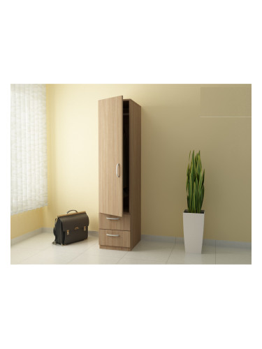 Еднокрилен гардероб G 7-dst, дъб амбер