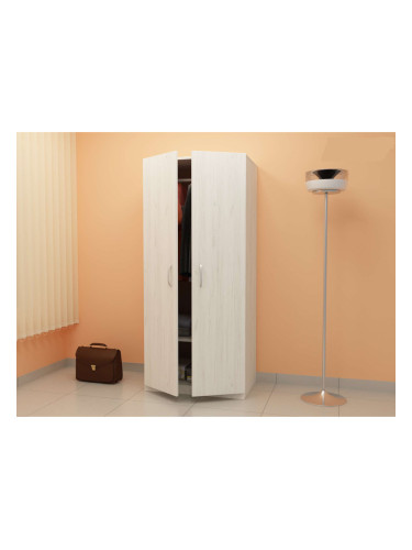 Двукрилен гардероб G 1-dst, бял дъб