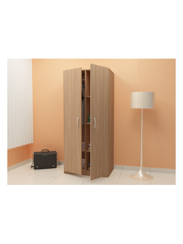 Двукрилен гардероб G 2-dst, дъб амбер