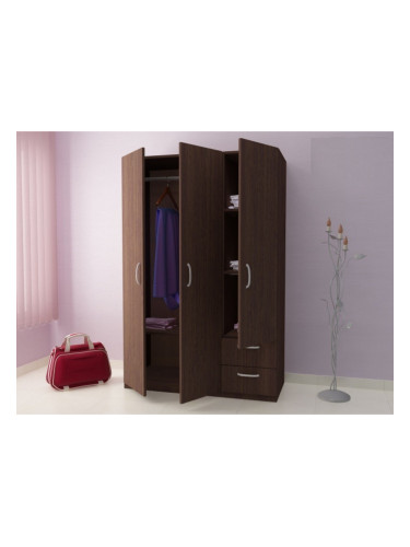 Трикрилен гардероб G 12-dst, венге