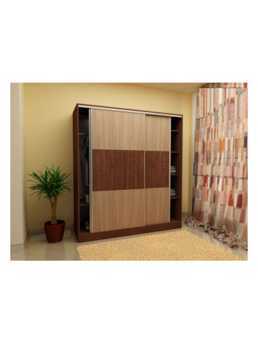 Гардероб с плъзгащи врати Elena-dst, венге