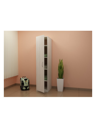 Еднокрилен гардероб G 8-dst, бял дъб