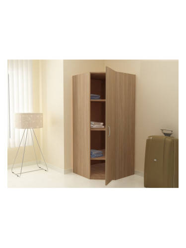 Ъглов гардероб G 5-dst, дъб амбер