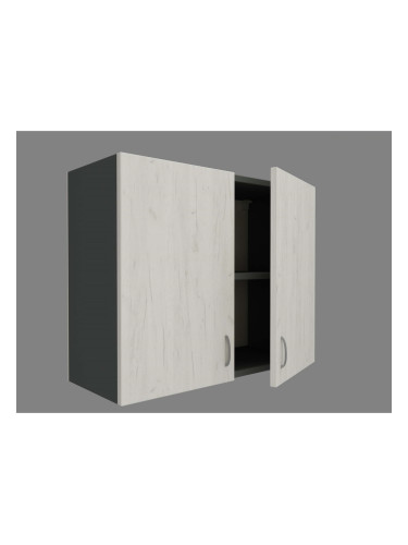 Кухненски модул MK-4 dst, 700/800/300, антрацит + бял дъб