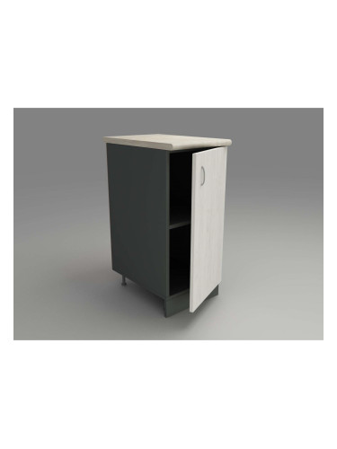 Кухненски модул MK-40 dst,  900/350/600-480, антрацид и бял дъб